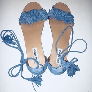 Steve Madden Sweety Suede Lace Up Sandals size 10